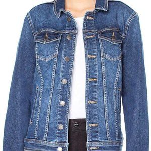 WELL WORN Women’s Denim Jacket, Dark Blue, S, XL